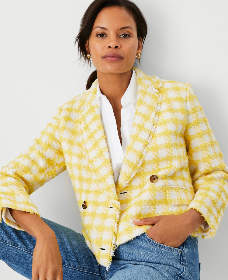 Petite plaid shop jacket