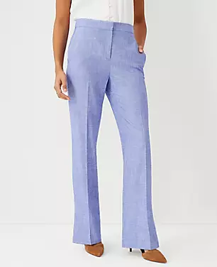 The Tall High Waist Trouser in Cross Weave carousel Product Image 1