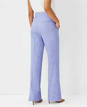 The Tall High Waist Trouser in Cross Weave carousel Product Image 2