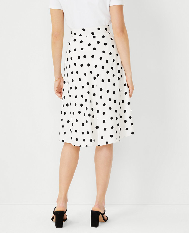 ann taylor polka dot skirt