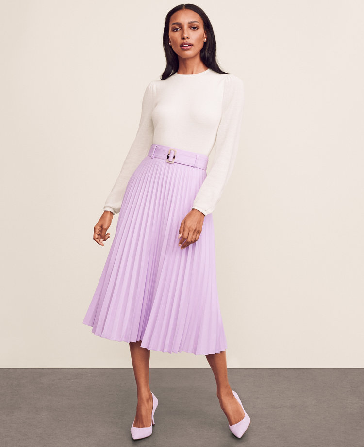 Pleated midi skirt clearance tall