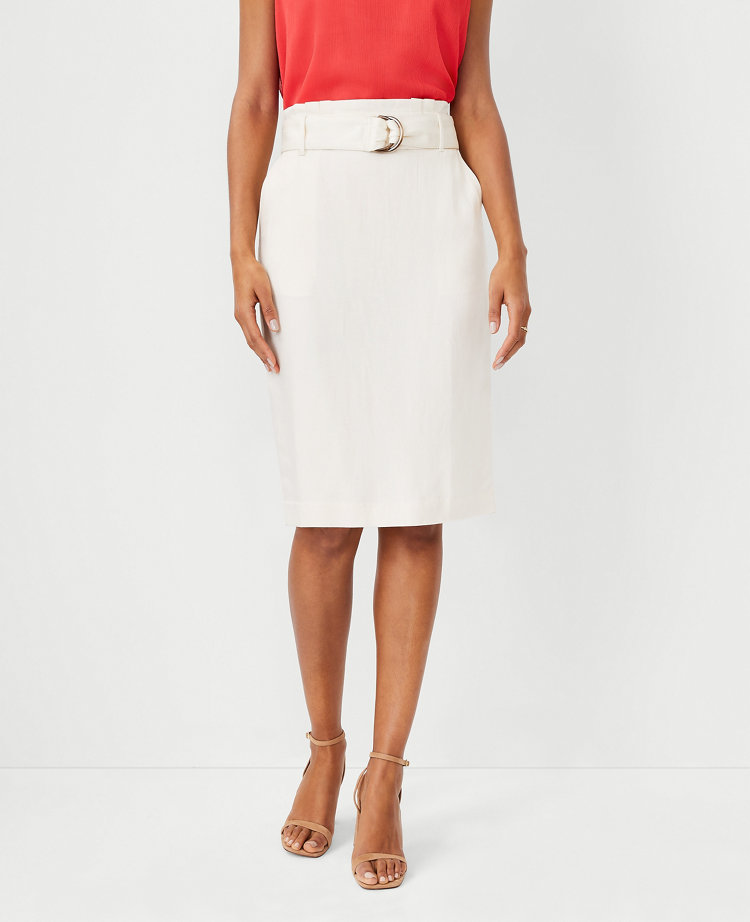 White pencil skirt clearance petite