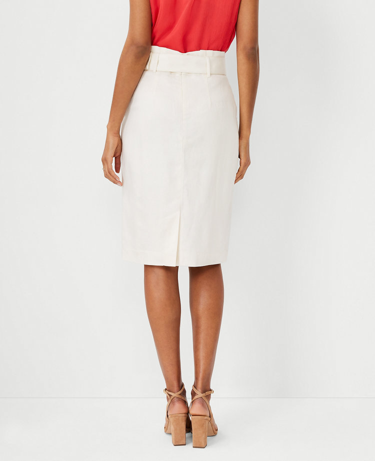 Petite D Ring Belt Pencil Skirt