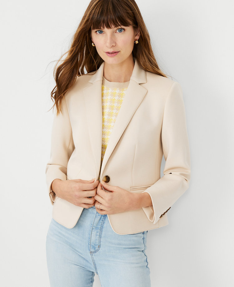 The Newbury Blazer in Double Knit | Ann Taylor