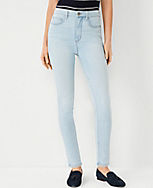 Petite Sculpting Pocket Highest Rise Skinny Jeans in Bright Indigo Wash carousel Product Image 3