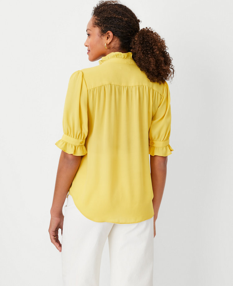 Petite Ruffle Collar Shirt carousel Product Image 2