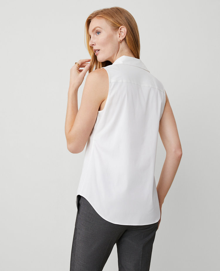 White Sleeveless Tops