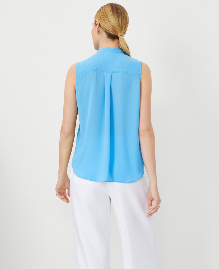 Petite Sleeveless Camp Shirt