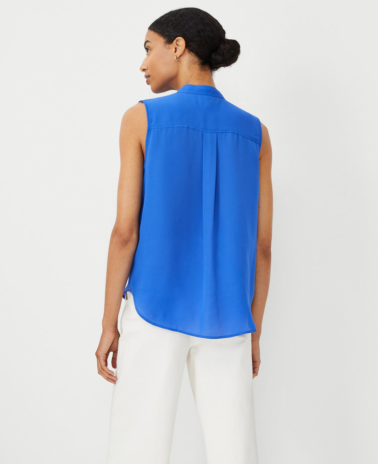 Petite Sleeveless Camp Shirt carousel Product Image 2