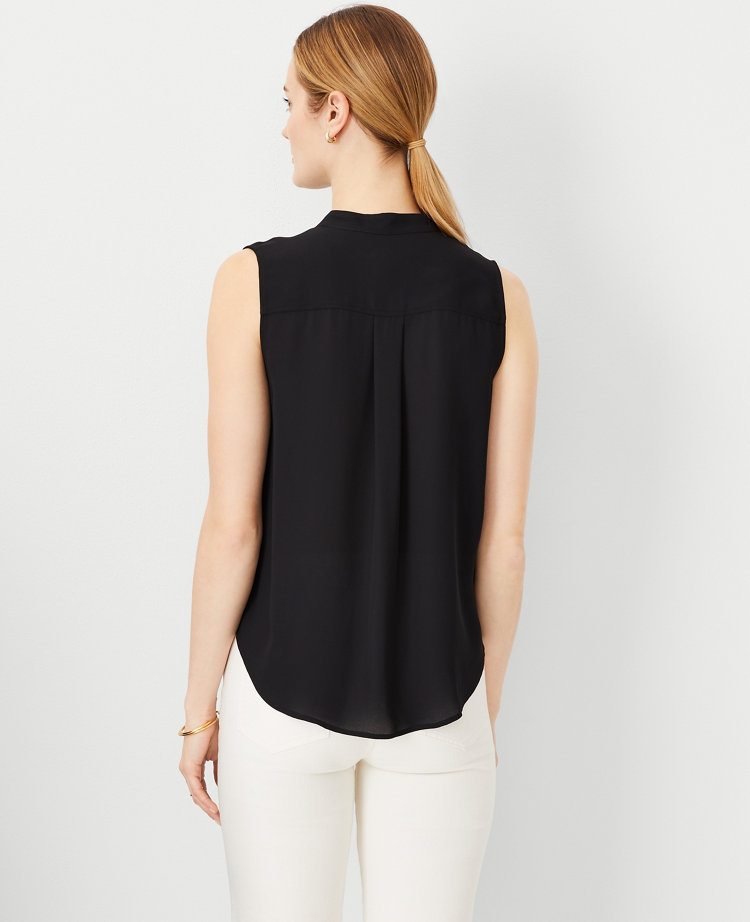 Petite Sleeveless Camp Shirt