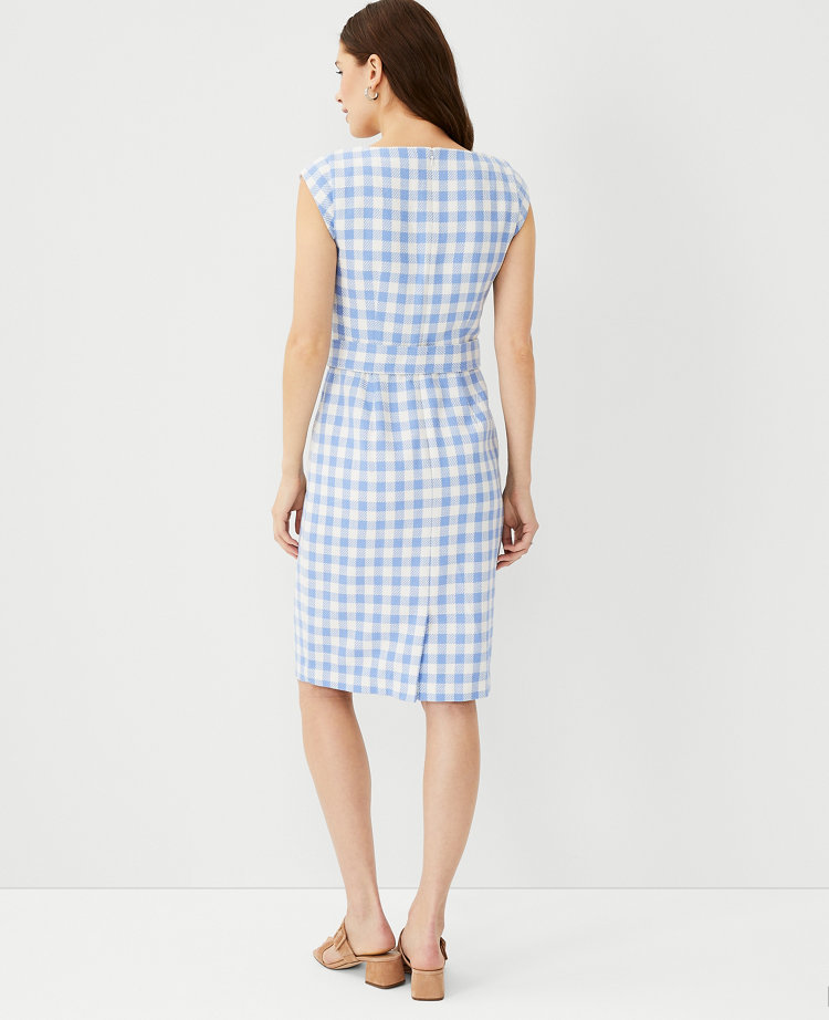 Gingham sheath sale dress