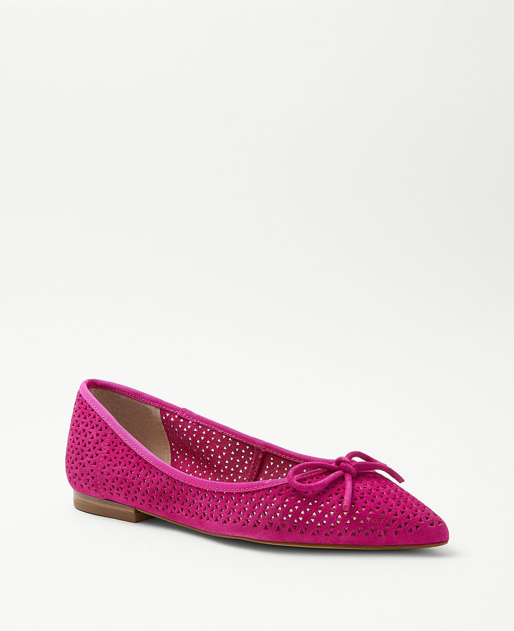 Perforated 2024 ballet flats