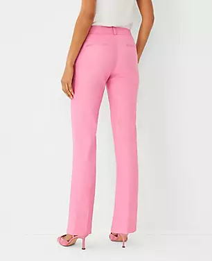 The High Rise Straight Pant in Linen Blend Twill carousel Product Image 2