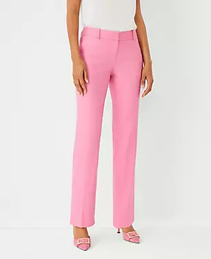 The High Rise Straight Pant in Linen Blend Twill carousel Product Image 3