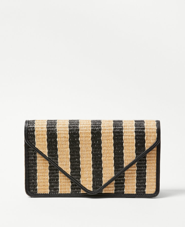 Straw envelope clutch sale