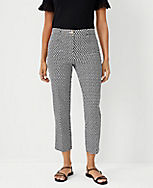 The Petite Dotted Cotton Crop Pant - Curvy Fit carousel Product Image 1