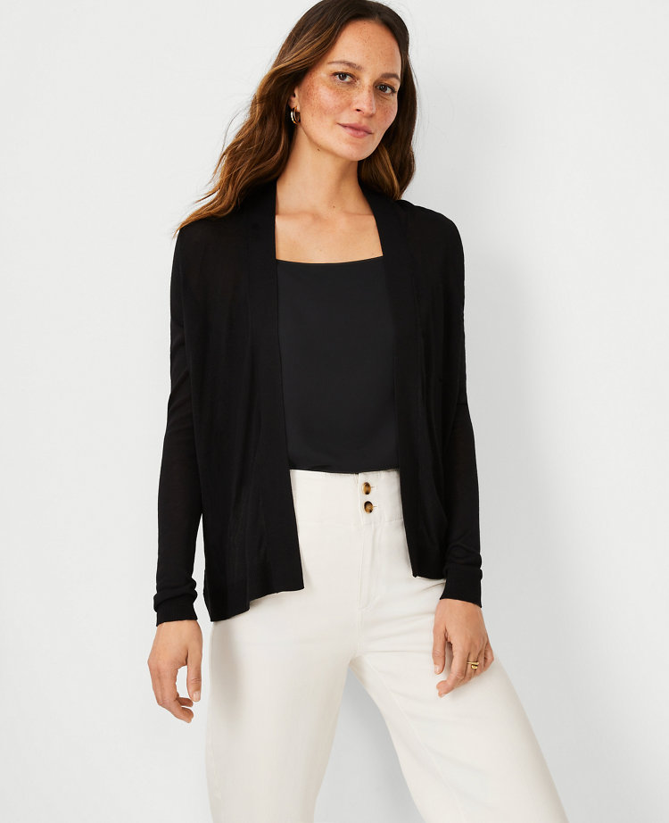 Petite Lightweight Open Cardigan