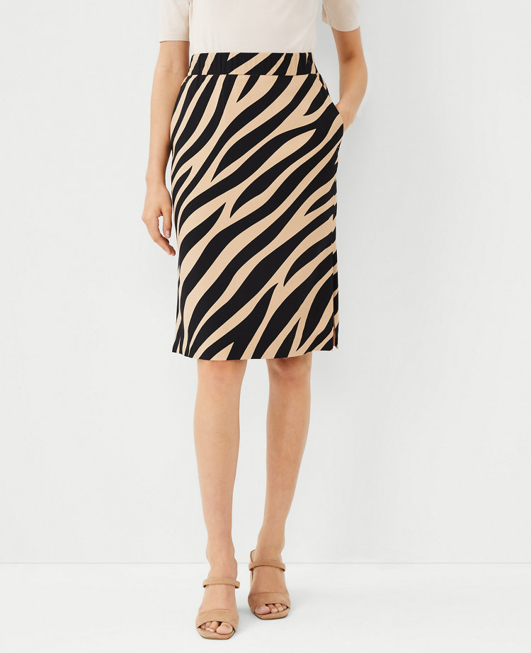 Zebra print shop tight skirt