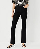 Sculpting Pocket Mid Rise Boot Cut Jeans in Black carousel Product Image 3