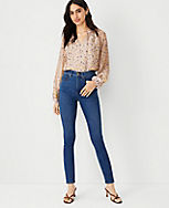 Sculpting Pocket Highest Rise Skinny Jeans in Classic Mid Wash carousel Product Image 1