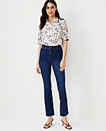 Sculpting Pocket High Rise Boot Crop Jeans in Refined Dark Indigo Wash carousel Product Image 1