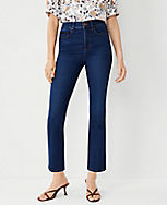 Sculpting Pocket High Rise Boot Crop Jeans in Refined Dark Indigo Wash carousel Product Image 3