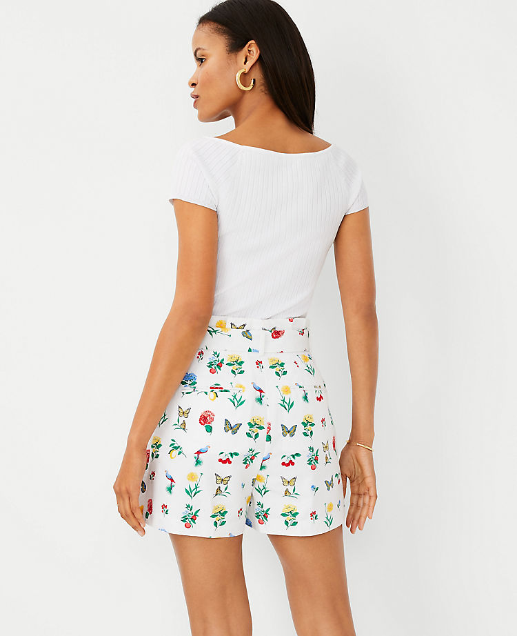 The Petite Floral D-Ring Paperbag Short