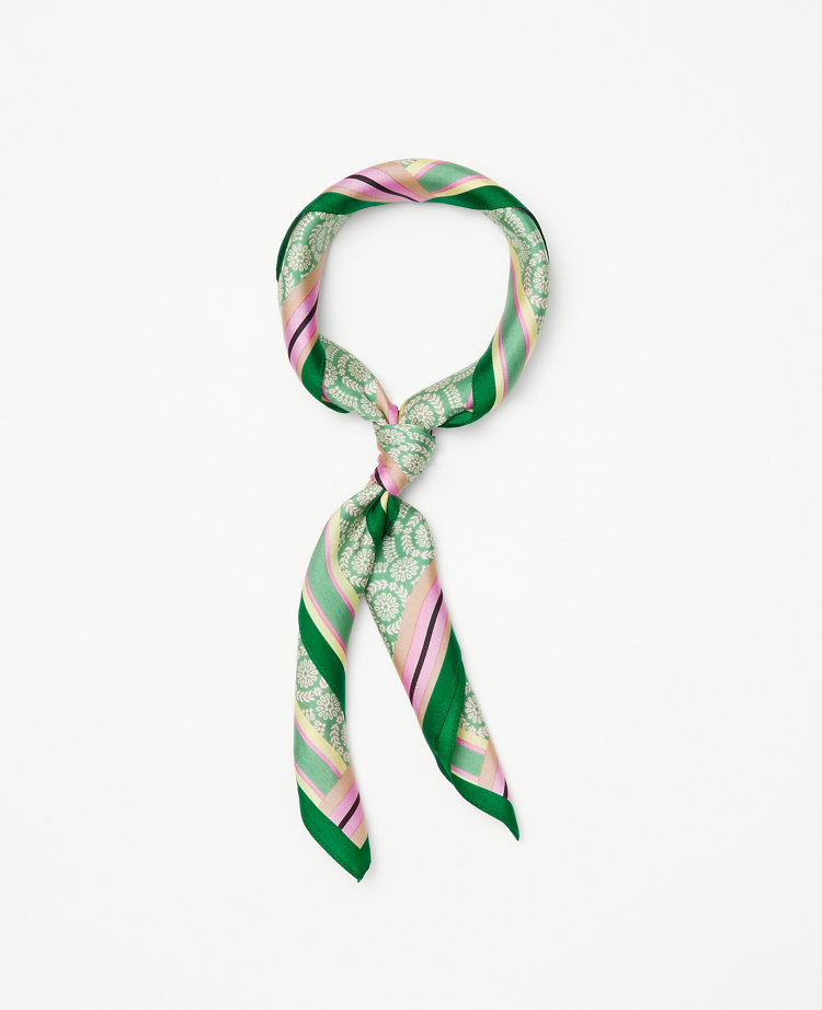 Floral Silk Little Scarf