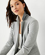 The Notched Two Button Blazer in Houndstooth Knit carousel Product Image 3