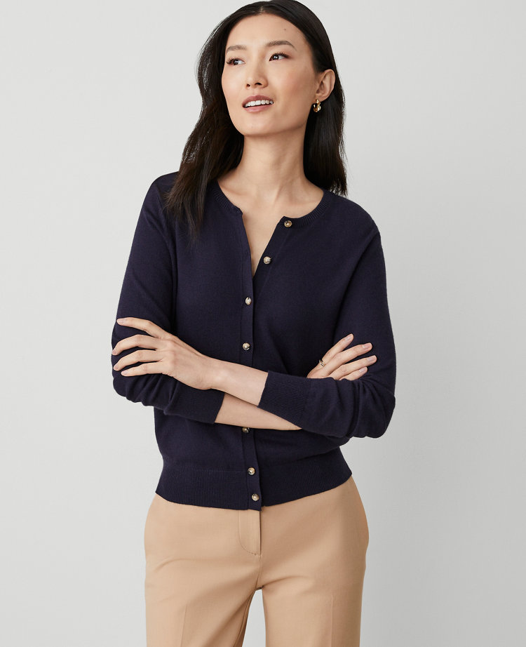 Ann taylor shop short sleeve cardigan