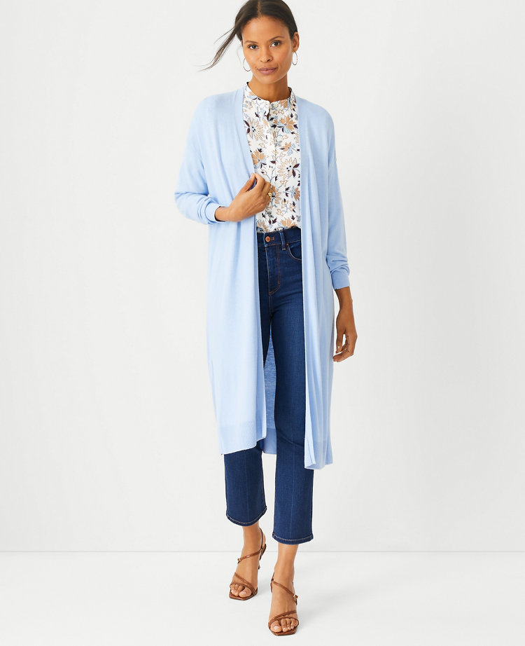 Open duster outlet cardigan