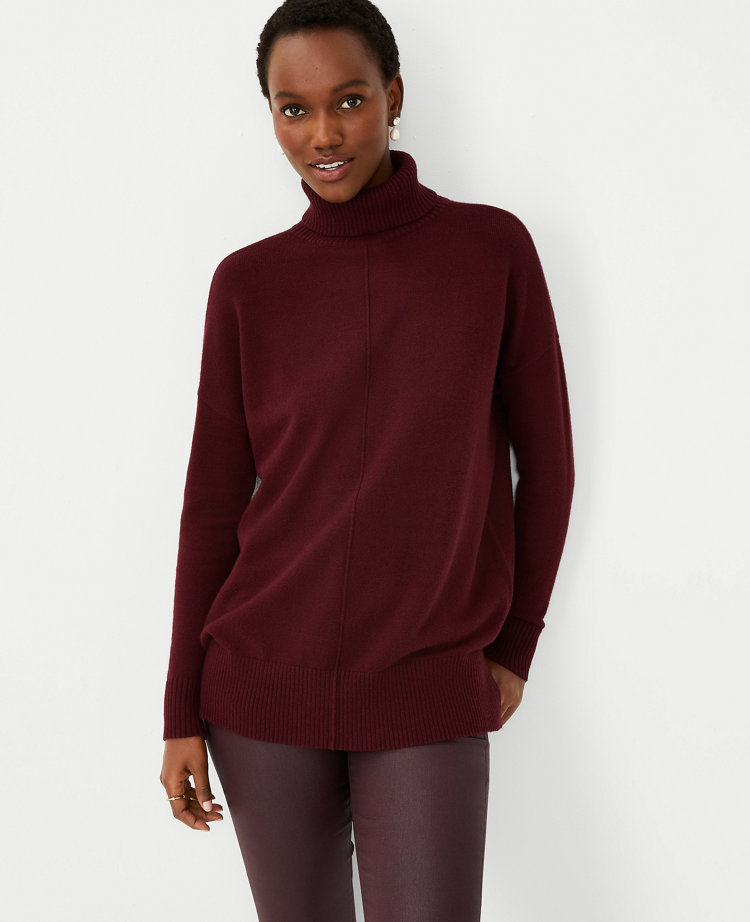 Turtleneck Tunic Sweater