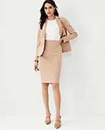 The High Waist Seamed Pencil Skirt in Double Knit carousel Product Image 3
