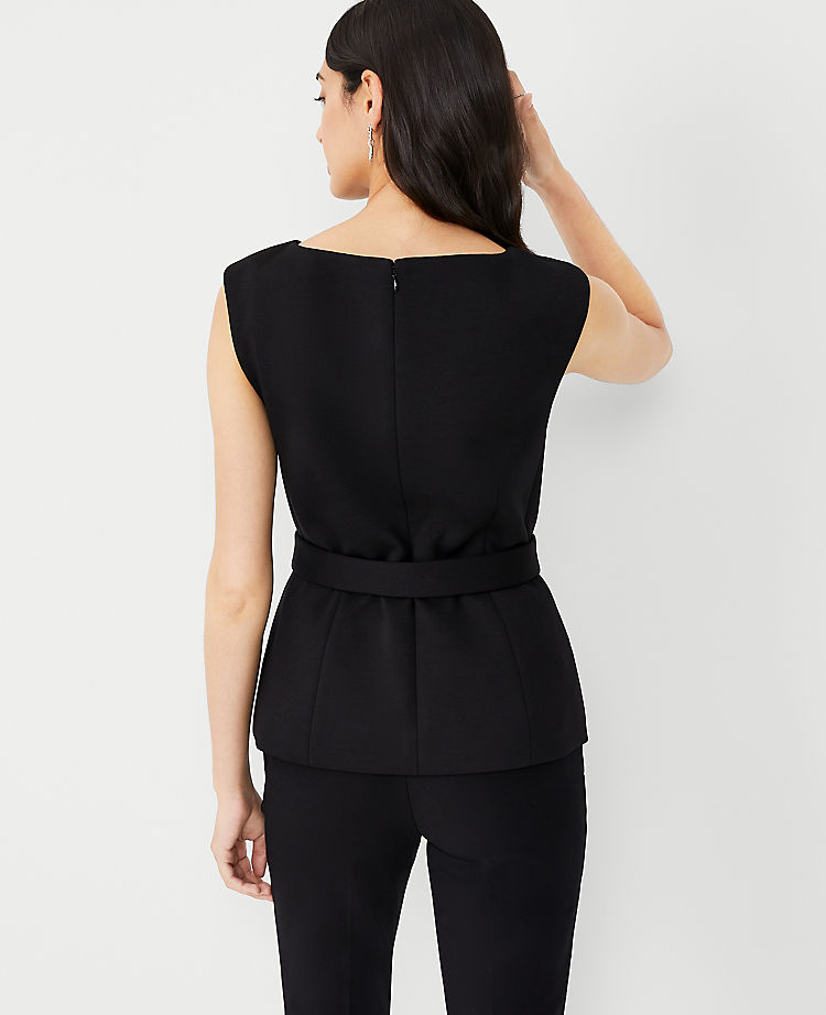The Belted Top in Double Knit