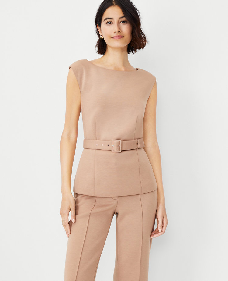 The Belted Top in Double Knit