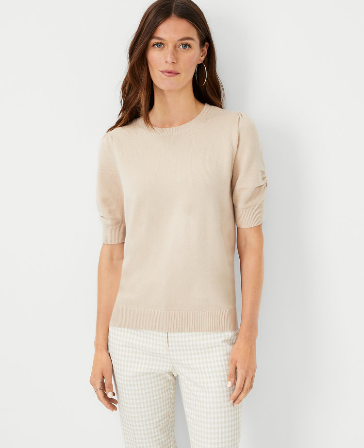 ann-taylor-puff-sleeved-tee - wit & whimsy