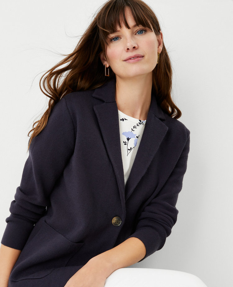 Ann taylor shop sweater blazer