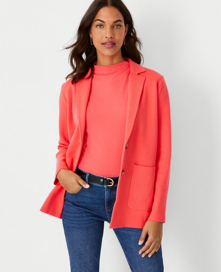 Ann taylor shop sweater blazer