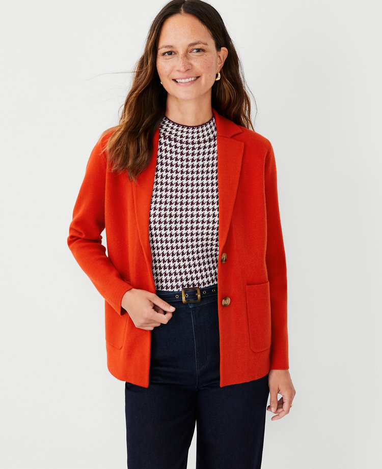 Ann taylor 2025 sweater blazer