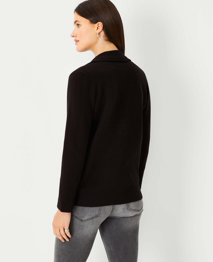 Black sweater outlet jacket