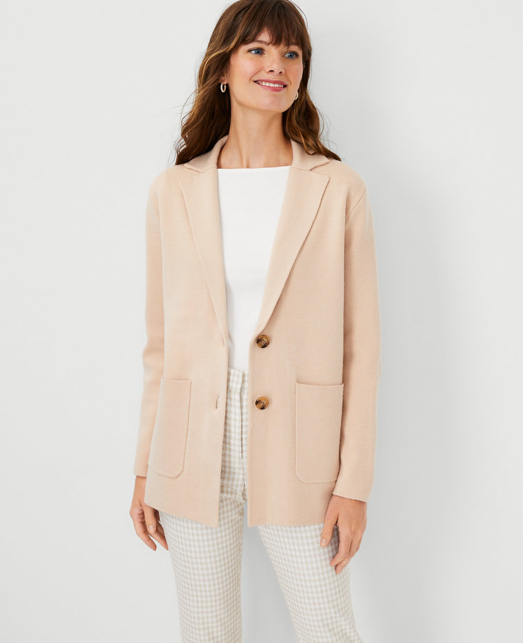 Ann taylor sweater blazer best sale