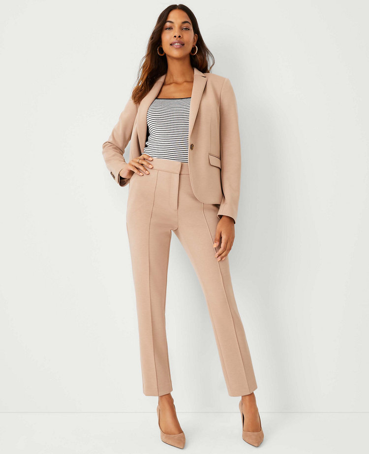 The Pintucked Trouser Pant in Double Knit