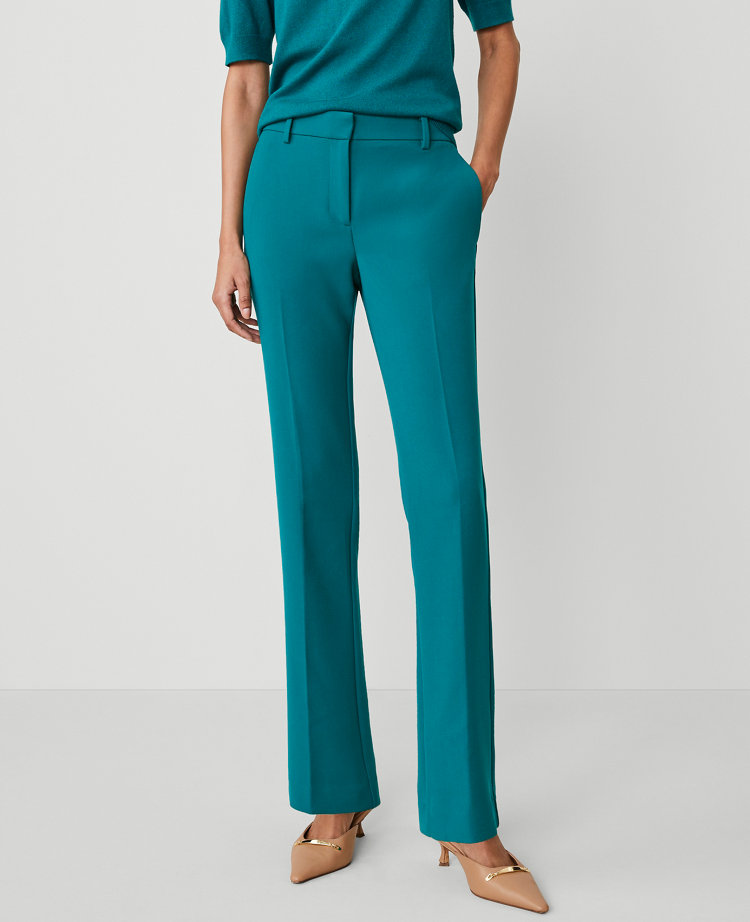 Ann Taylor The Sophia Pant In Green Marais