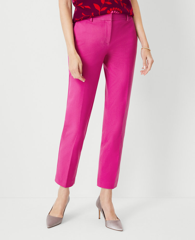 The Side Zip Ankle Pant in Fluid Crepe