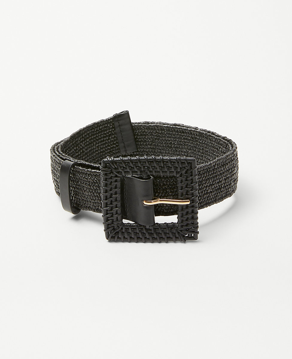 ANN TAYLOR Braided Leather Belt