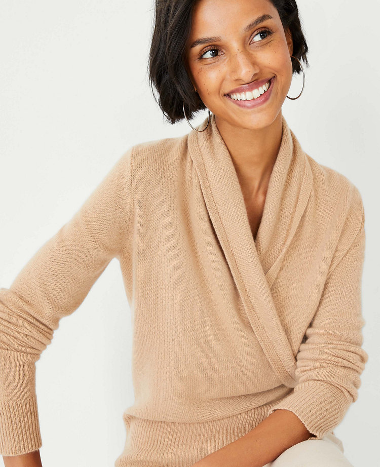 Cashmere shop wrap sweater