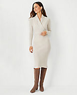 Cashmere Wrap Sweater Dress carousel Product Image 1