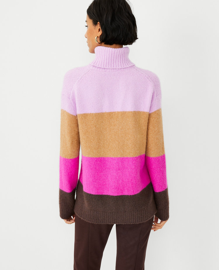 Free people colorblock outlet turtleneck sweater