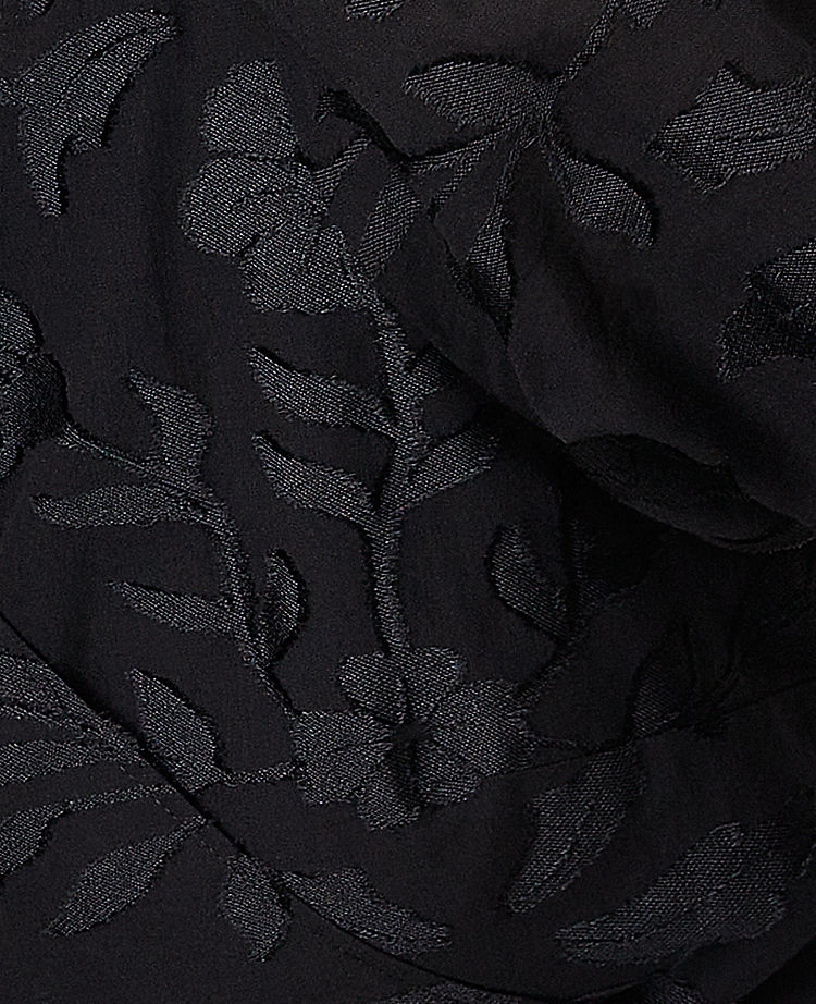 Petite Floral Clip Wrap Midi Dress