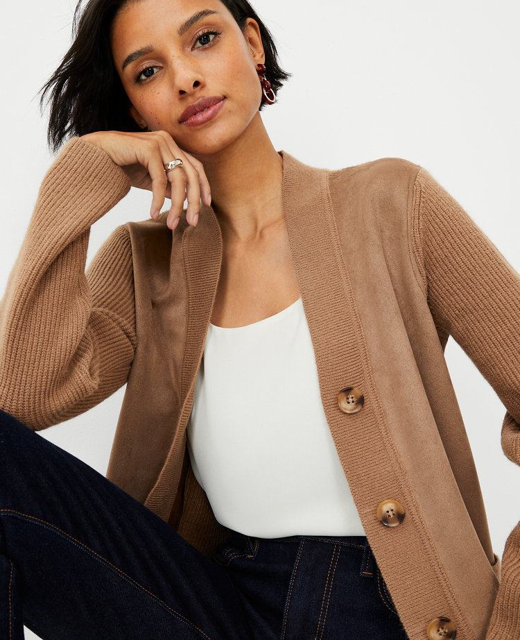 Camel boyfriend clearance cardigan